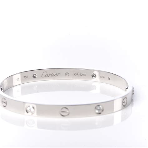 white gold cartier|cartier bracelet white gold price.